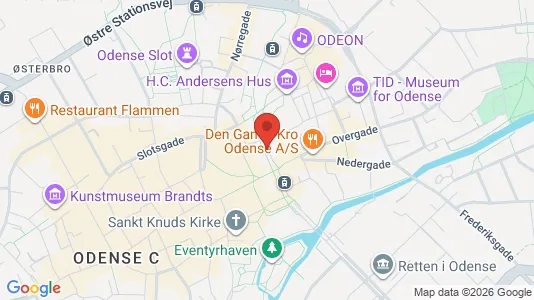 Apartments for rent i Odense C - kort over placeringen