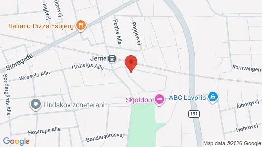 Apartments for rent i Esbjerg Center - kort over placeringen