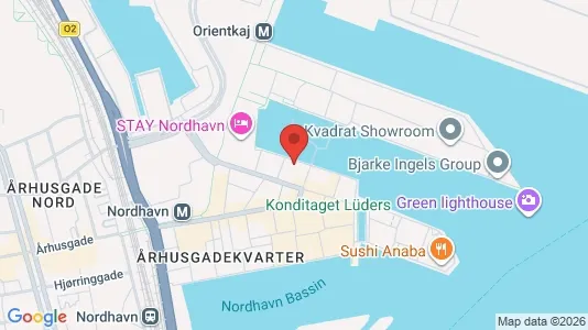 Apartments for rent i Nordhavn - kort over placeringen