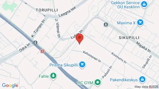 Apartments for rent i Tallinn Kesklinna - kort over placeringen