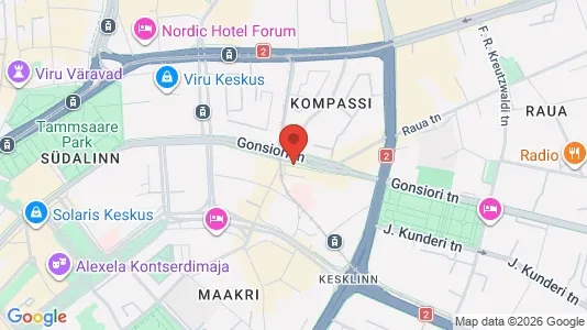 Apartments for rent i Tallinn Kesklinna - kort over placeringen