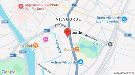 Apartments for rent i Vilvoorde - kort over placeringen