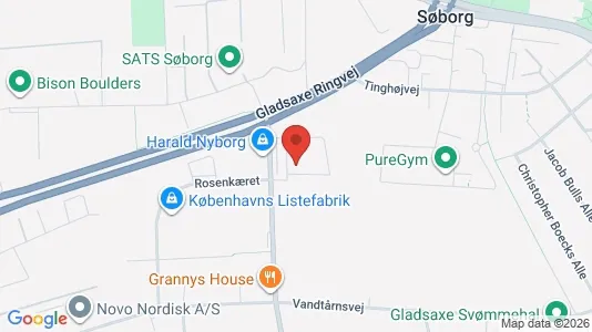 Apartments for rent i Søborg - kort over placeringen