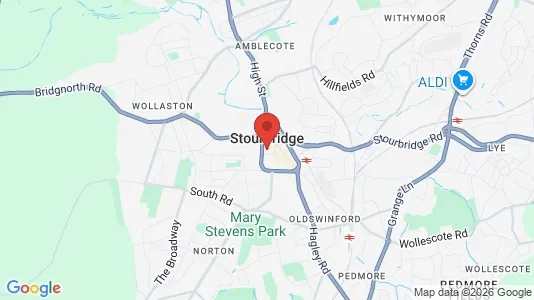 Rooms for rent i Stourbridge - West Midlands - kort over placeringen