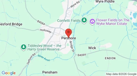 Apartments for rent i Pershore - Worcestershire - kort over placeringen