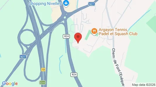 Apartments for rent i Nijvel - kort over placeringen