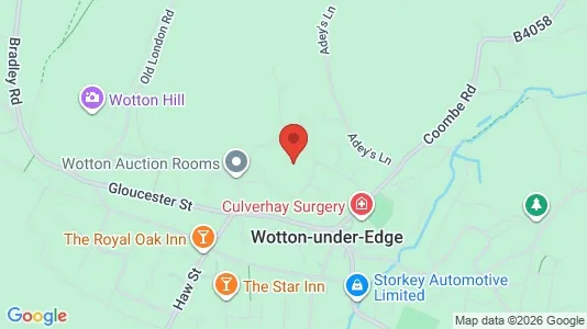 Apartments for rent i Wotton-under-Edge - Gloucestershire - kort over placeringen