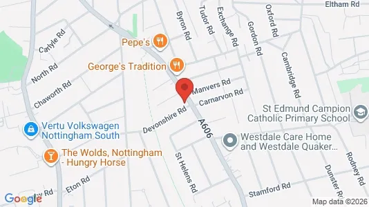 Apartments for rent i Nottingham - Nottinghamshire - kort over placeringen