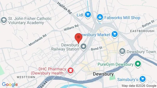 Apartments for rent i Dewsbury - West Yorkshire - kort over placeringen