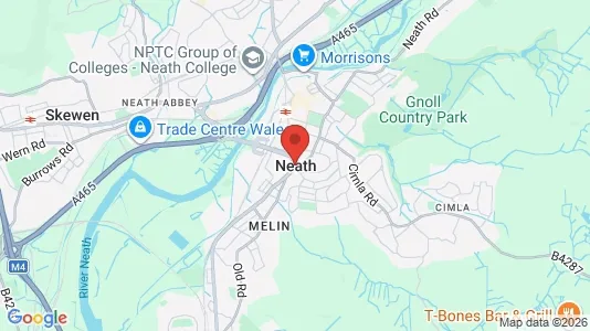 Apartments for rent i Neath - West Glamorgan - kort over placeringen