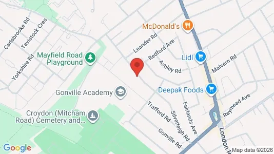 Apartments for rent i Thornton Heath - Surrey - kort over placeringen