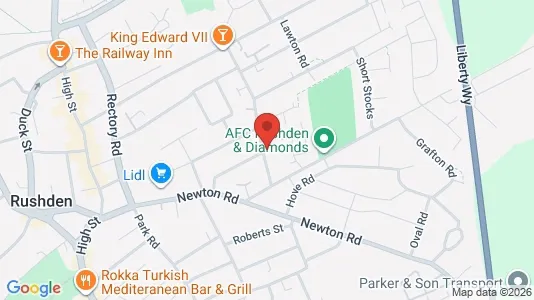 Apartments for rent i Rushden - Northamptonshire - kort over placeringen