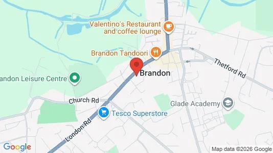 Apartments for rent i Brandon - Suffolk - kort over placeringen