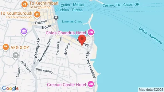 Apartments for rent i Chios - kort over placeringen