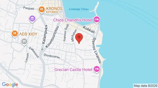 Apartments for rent i Chios - kort over placeringen
