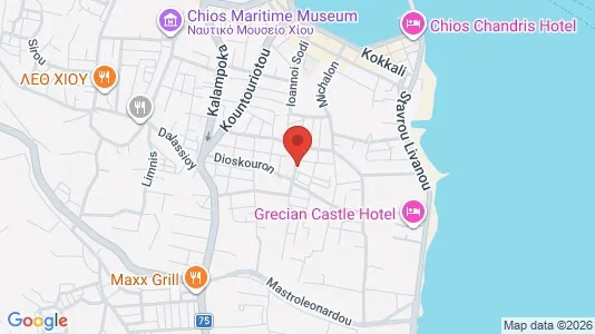 Apartments for rent i Chios - kort over placeringen