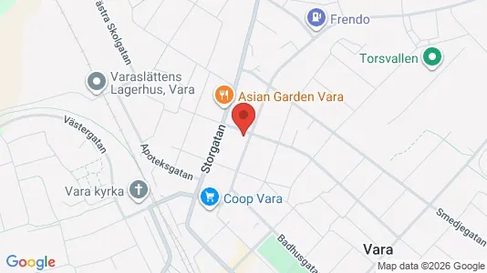Apartments for rent i Vara - kort over placeringen