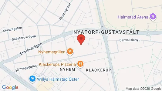 Apartments for rent i Halmstad - kort over placeringen