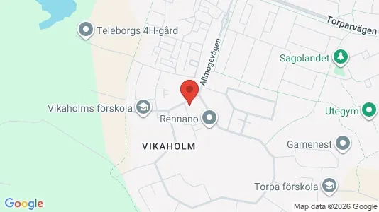 Apartments for rent i Växjö - kort over placeringen