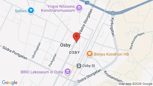 Apartments for rent i Osby - kort over placeringen