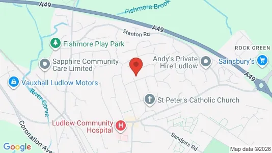 Apartments for rent i Ludlow - Shropshire - kort over placeringen