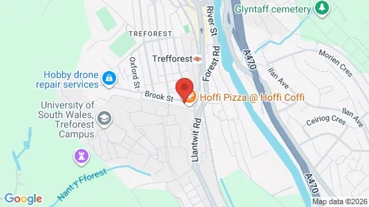 Apartments for rent i Pontypridd - Mid Glamorgan - kort over placeringen