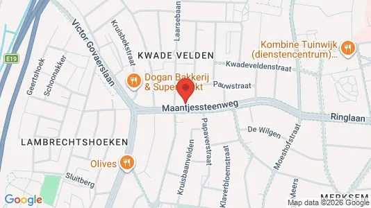 Apartments for rent i Antwerp Merksem - kort over placeringen
