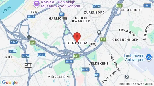 Apartments for rent i Antwerp Berchem - kort over placeringen