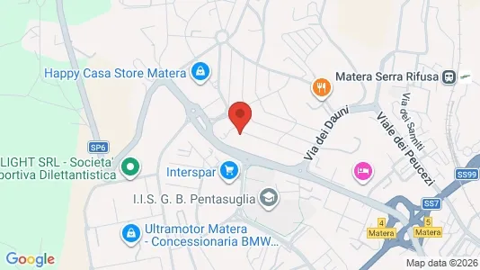 Apartments for rent i Matera - kort over placeringen