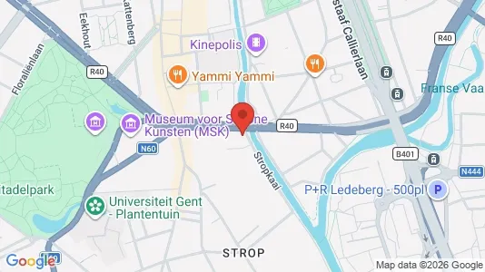 Apartments for rent i Stad Gent - kort over placeringen