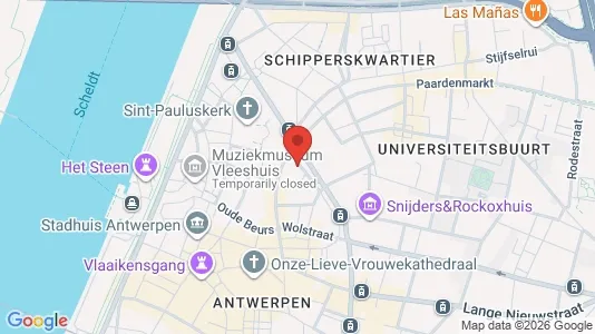 Apartments for rent i Stad Antwerp - kort over placeringen