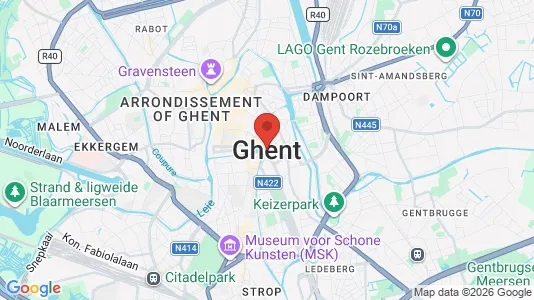 Apartments for rent i Stad Gent - kort over placeringen