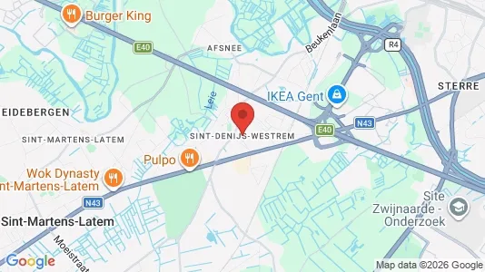 Apartments for rent i Gent Sint-Denijs-Westrem - kort over placeringen