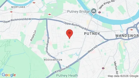 Apartments for rent i London SW15 - kort over placeringen