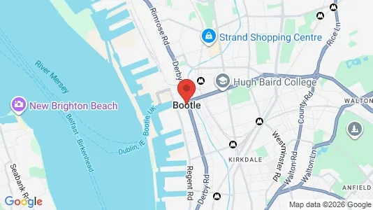 Apartments for rent i Bootle - Merseyside - kort over placeringen