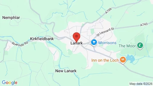 Apartments for rent i Lanark - Lanarkshire - kort over placeringen