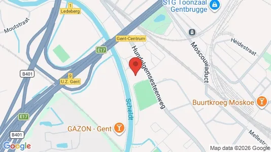 Apartments for rent i Stad Gent - kort over placeringen