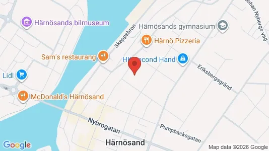 Apartments for rent i Härnösand - kort over placeringen
