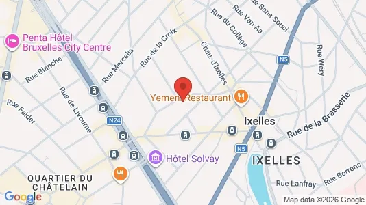 Apartments for rent i Brussels Elsene - kort over placeringen