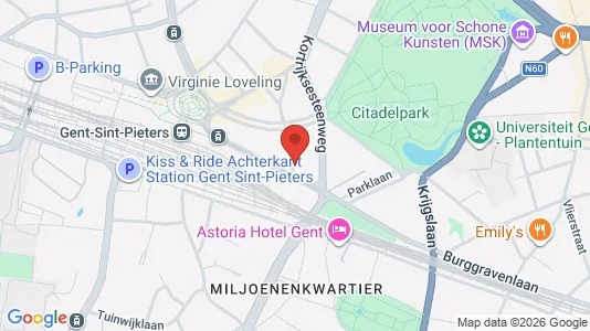 Apartments for rent i Stad Gent - kort over placeringen