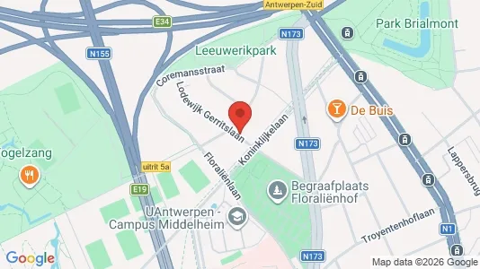 Apartments for rent i Antwerp Berchem - kort over placeringen