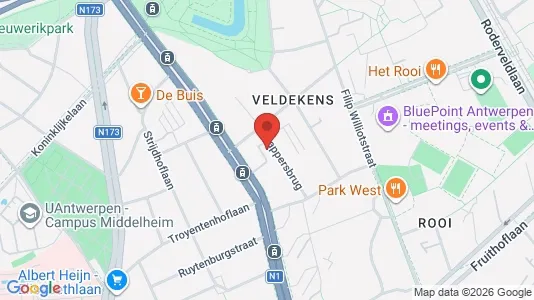 Apartments for rent i Antwerp Berchem - kort over placeringen