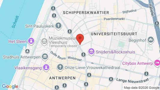 Apartments for rent i Stad Antwerp - kort over placeringen