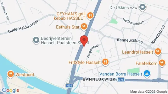 Apartments for rent i Hasselt - kort over placeringen