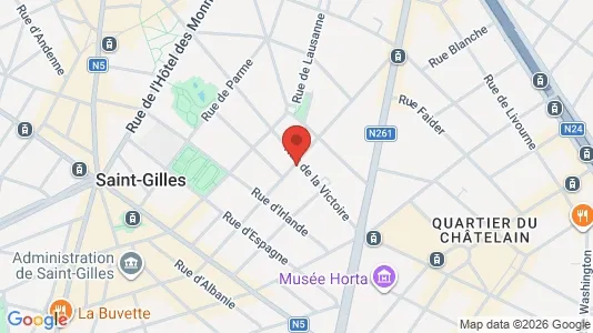 Apartments for rent i Brussels Sint-Gillis - kort over placeringen