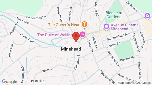 Apartments for rent i Minehead - Somerset - kort over placeringen