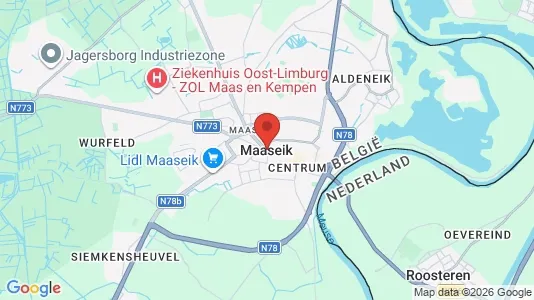 Apartments for rent i Maaseik - kort over placeringen