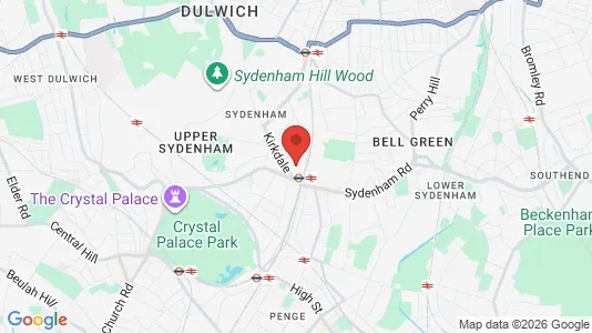 Apartments for rent i London SE26 - kort over placeringen