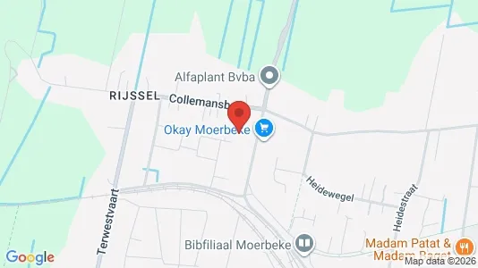 Apartments for rent i Moerbeke - kort over placeringen