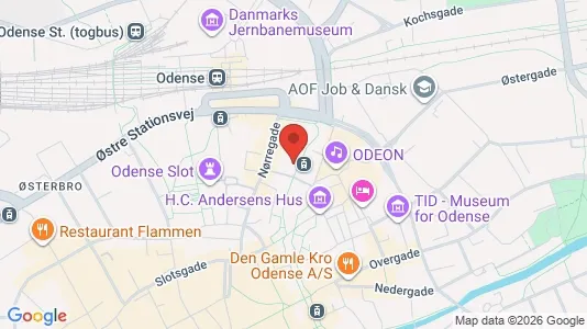 Apartments for rent i Odense C - kort over placeringen